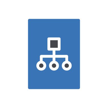 Diyagram vektör renk simgesi