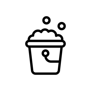 sabun vektörü düz simgesi