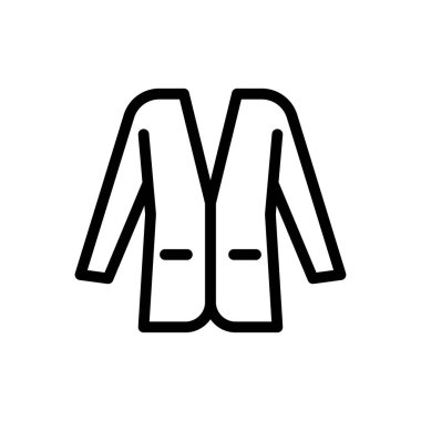 Kumaş vektörü ince çizgi simgesi