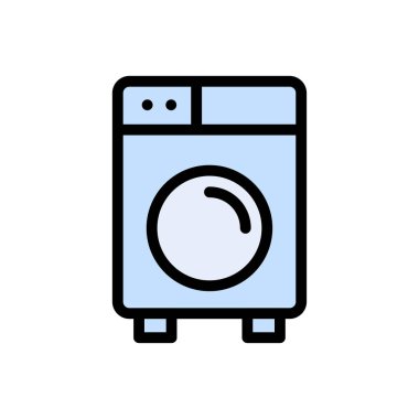 makine vektör renk çizgisi simgesi