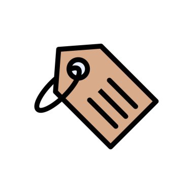 etiket vektör renk çizgisi simgesi