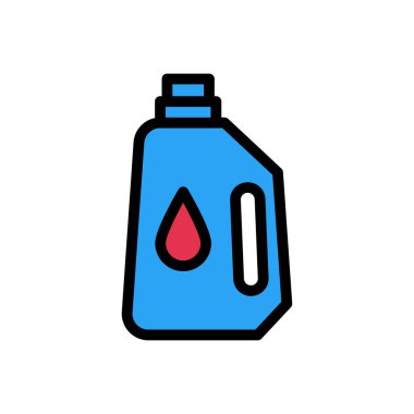 çamaşır vektörü renk çizgisi simgesi