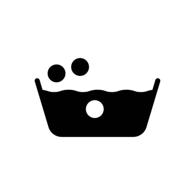 su vektörü kabartması düz simge