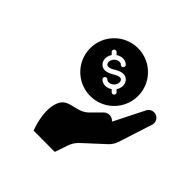 Dolar vektör sembolü düz simge