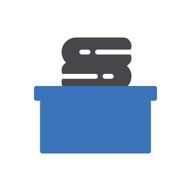 Katlanmış vektör renk simgesi