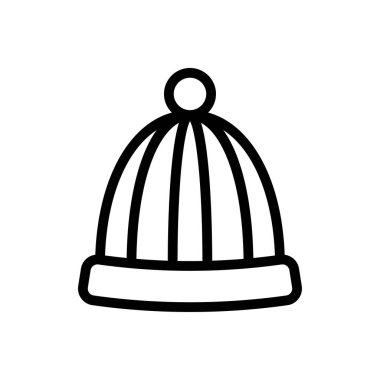 Berbere vektör ince çizgi simgesi