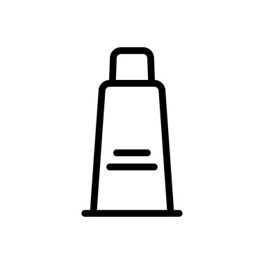 krema vektörü ince çizgi simgesi