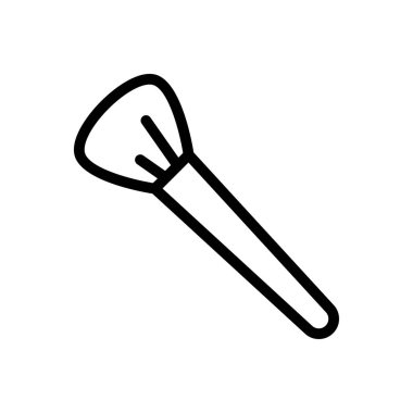 makyaj vektörü ince çizgi simgesi