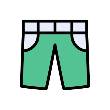 Kumaş vektör renk çizgisi simgesi