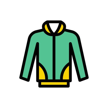 Kumaş vektör renk çizgisi simgesi