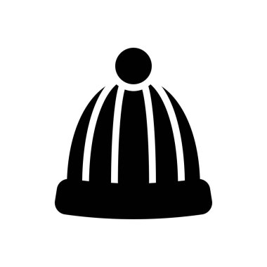 Beanie vektör düz simge