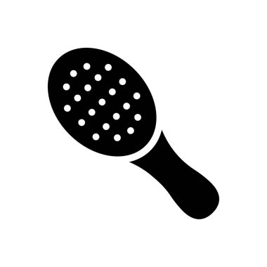 tarak vektörü kabartma düz simgesi