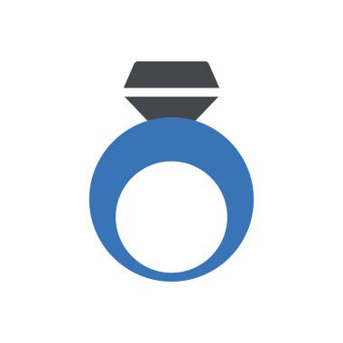 Elmas vektör renk simgesi