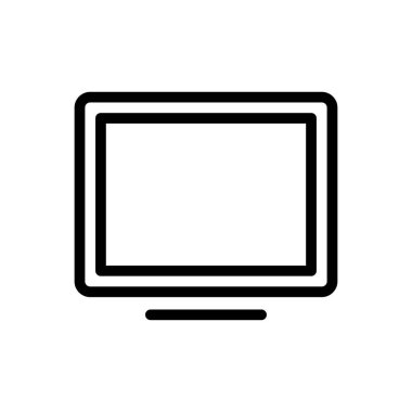 aygıt vektörü ince çizgi simgesi