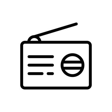 bant vektörü ince çizgi simgesi