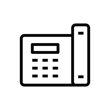 telefon vektörü ince çizgi simgesi
