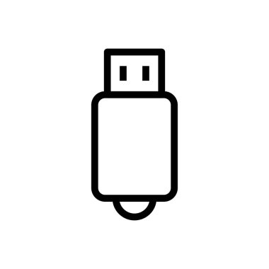 Disket vektör ince çizgi simgesi