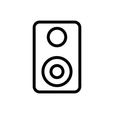 hoparlör vektörü ince çizgi simgesi