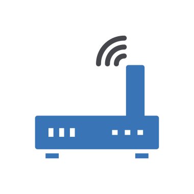 modem vektör renk simgesi