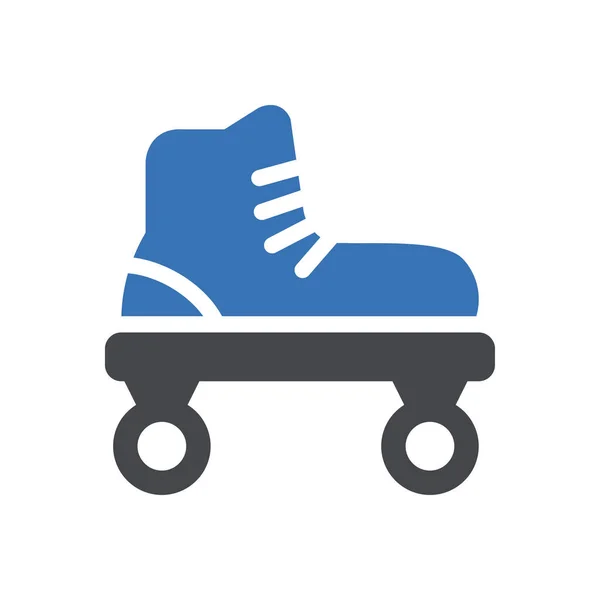 Shoe Vector Glyph Color Icon — Stock Vector