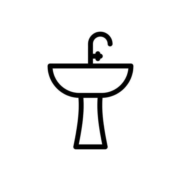 Иконка Тонкой Линии Крана — стоковый вектор