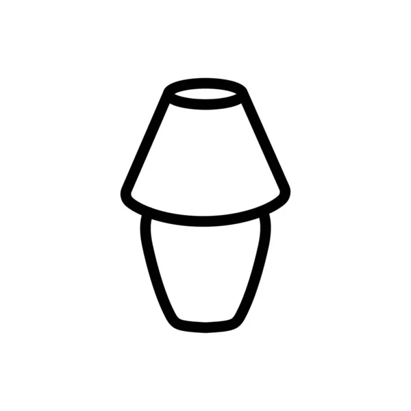 Лампочка Вектор Тонка Лінія Піктограма — стоковий вектор