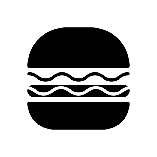 Fast Food Vector Glyph Flat Icon — Stock Vector