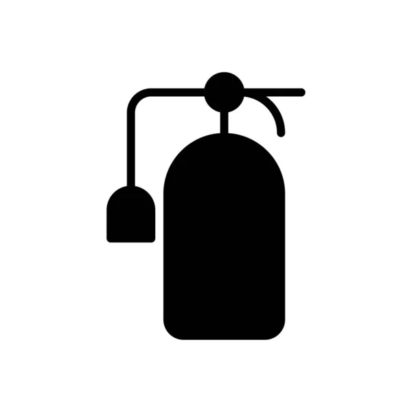 Feuer Vektor Glyphen Flaches Symbol — Stockvektor