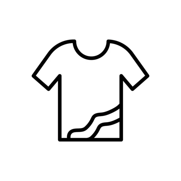 Cloth Vector Thin Line Icon — Stock Vector