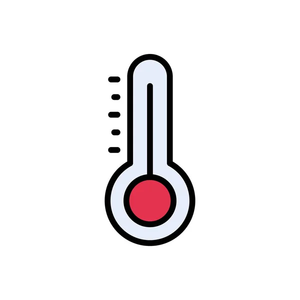 Иконка Векторной Линии Термометра — стоковый вектор