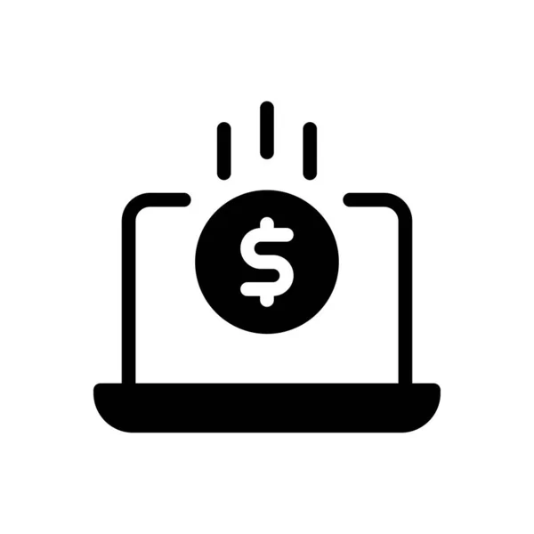 Dollar Vector Glyph Flat Icon — Stock Vector