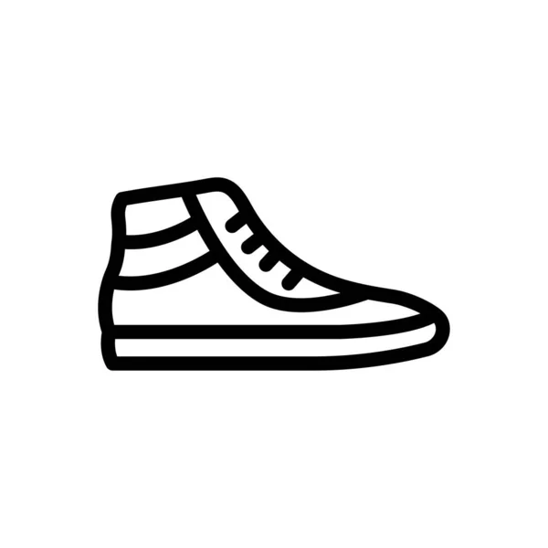 Sneaker Διάνυσμα Λεπτή Γραμμή Εικονίδιο — Διανυσματικό Αρχείο