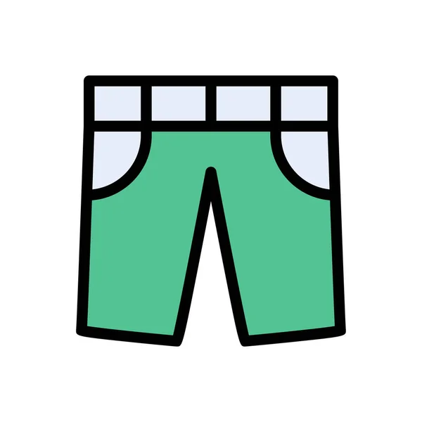 Cloth Vector Color Line Icon — Stock Vector