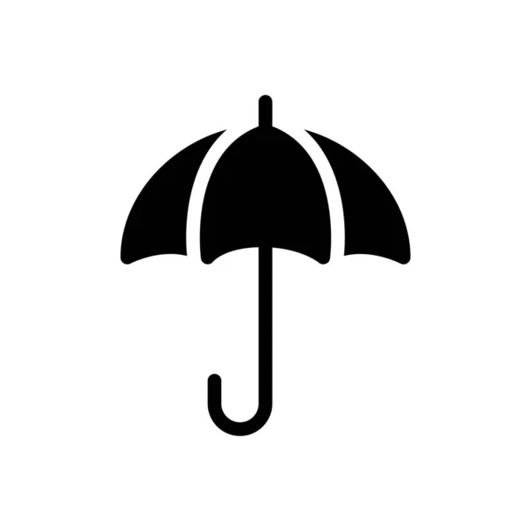 Regen Vektor Glyphen Flaches Symbol — Stockvektor