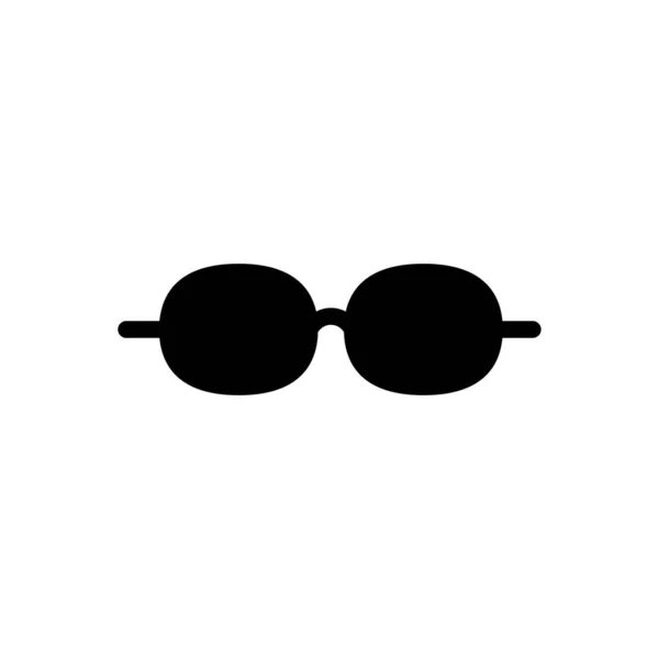 Brýle Vektorový Glyf Plochá Ikona — Stockový vektor