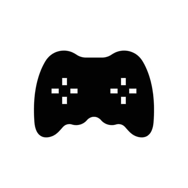 Joypad Vektor Glyphen Flaches Symbol — Stockvektor