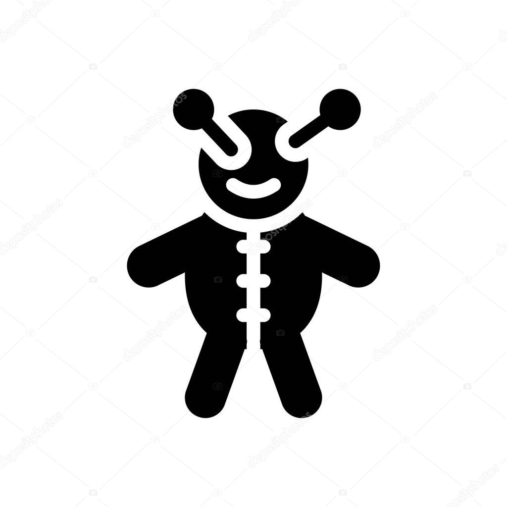 doll vector glyph flat icon