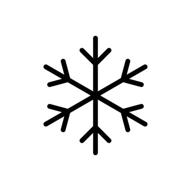 flake vektör ince çizgi simgesi