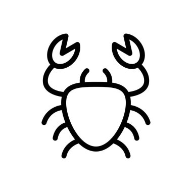 zehir vektörü ince çizgi simgesi