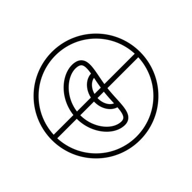 soya fasulyesi ince çizgi simgesi