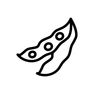 Alerji vektörü ince çizgi simgesi