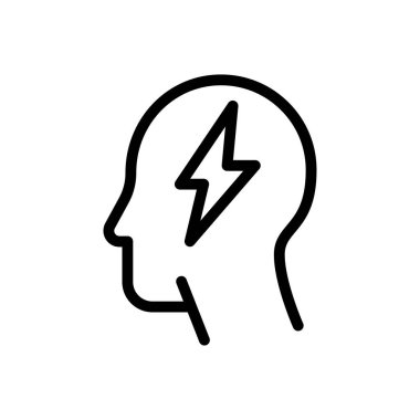 Acı vektörü ince çizgi simgesi