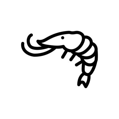 ıstakoz vektörü ince çizgi simgesi