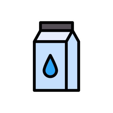 paket vektör renk çizgisi simgesi