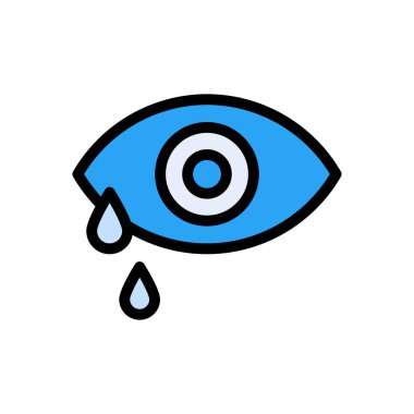 alerji vektörü renk çizgisi simgesi