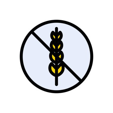 alerji vektörü renk çizgisi simgesi