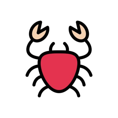 zehir vektörü renk çizgisi simgesi