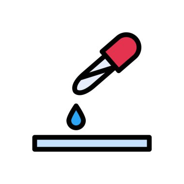 vektör renk çizgisi simgesini bırak