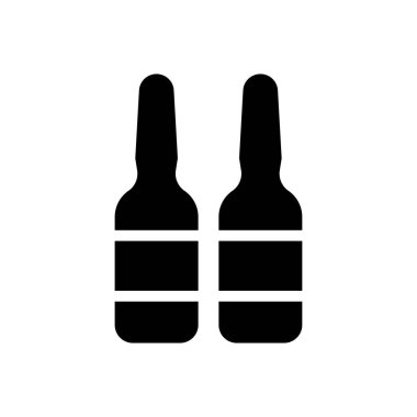 aşı vektörü kabartması düz simge