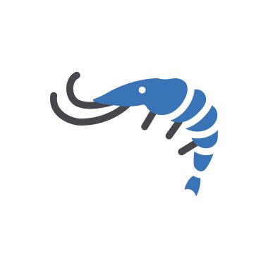 ıstakoz vektör renk simgesi